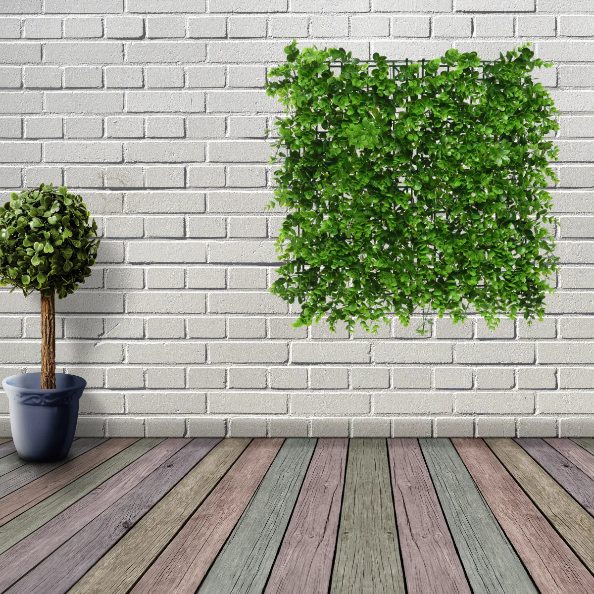 4 x Premium Outdoor Realistic Foliage Wall Panel | Eucalyptus - Image 2