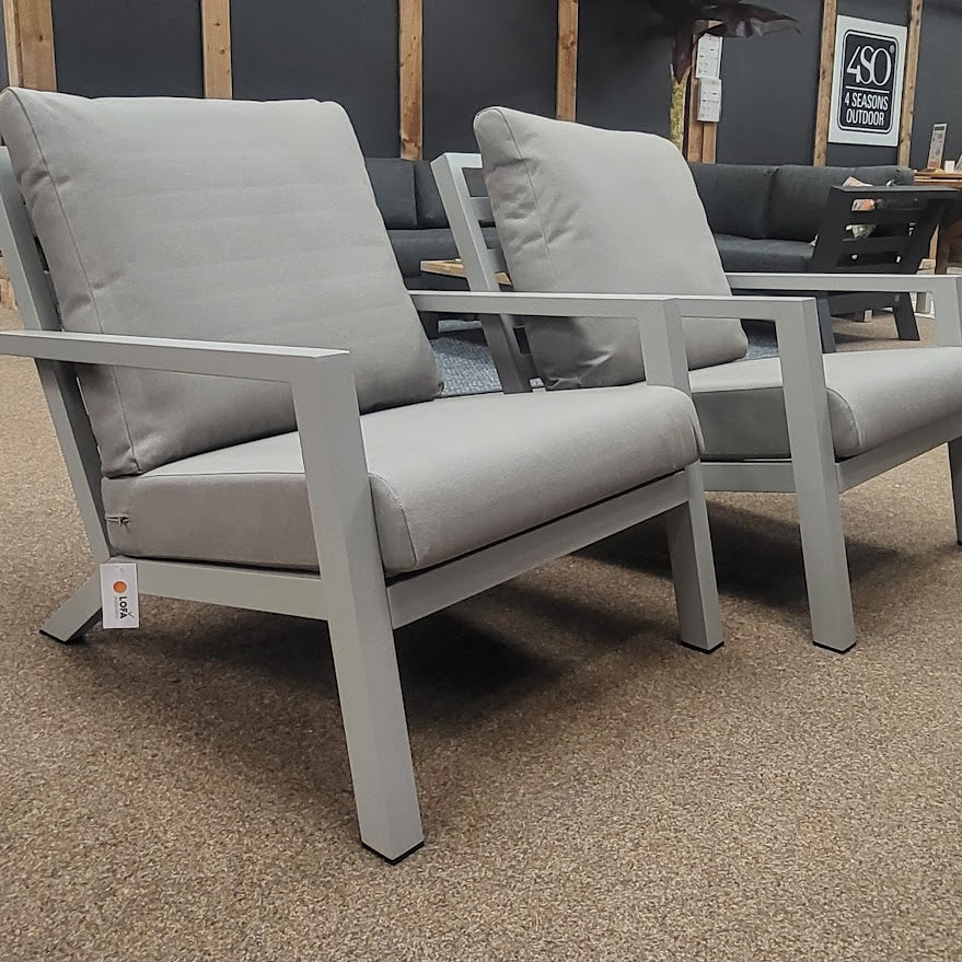 2 x Triton Armchairs - All Weather - Natural | Vila - Image 2