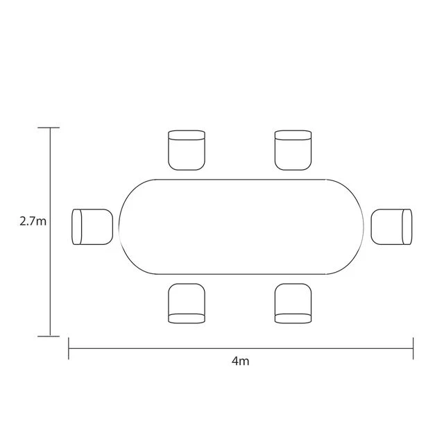 Avebury Outdoor 6 Seat Oval Dining Set | Hartman - Image 10