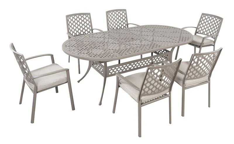 Avebury Outdoor 6 Seat Oval Dining Set | Hartman - Image 7