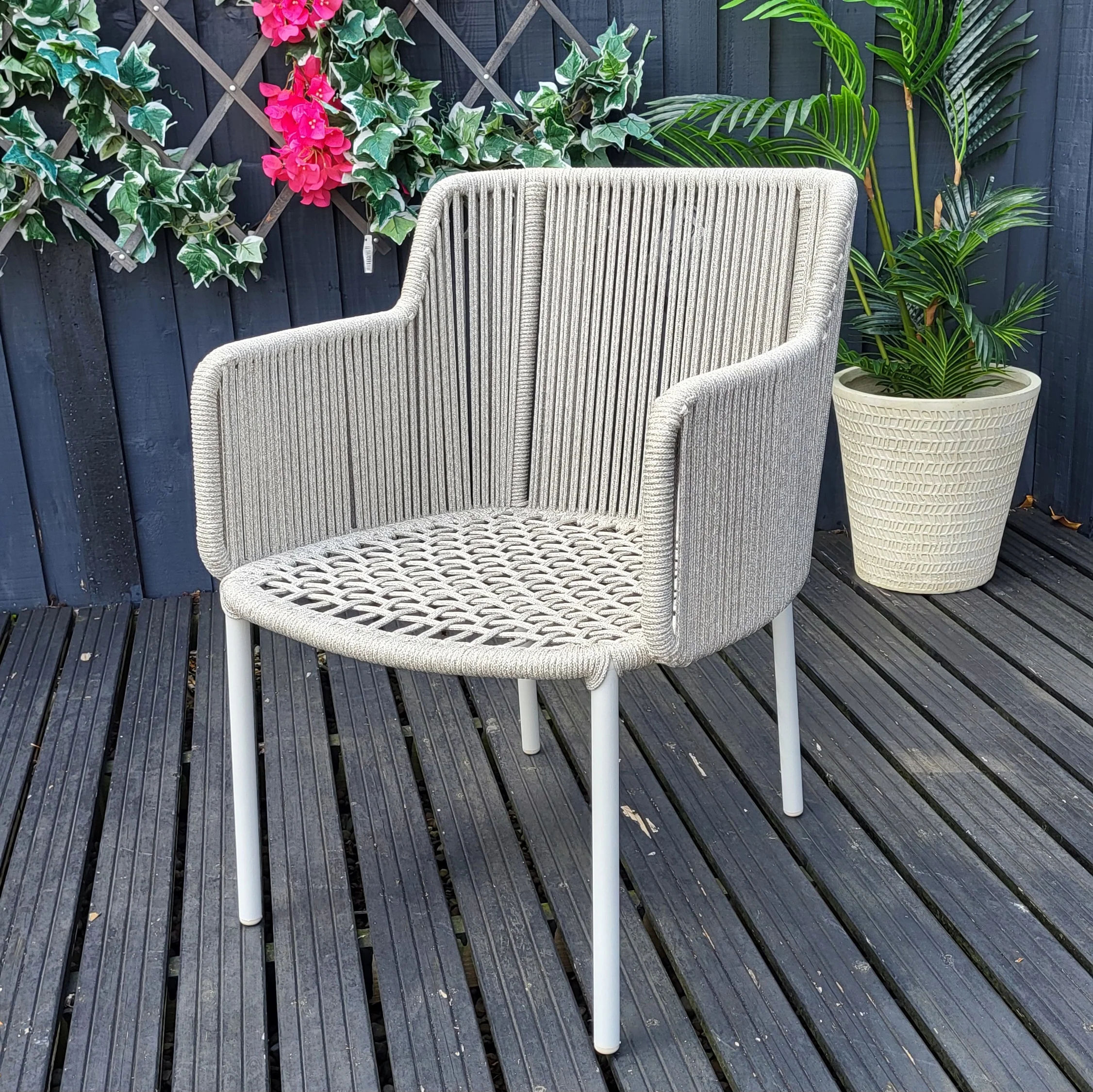 Luxury Bernini Outdoor Dining Chairs pack of 2 | 4 Seasons Outdoor - Image 4