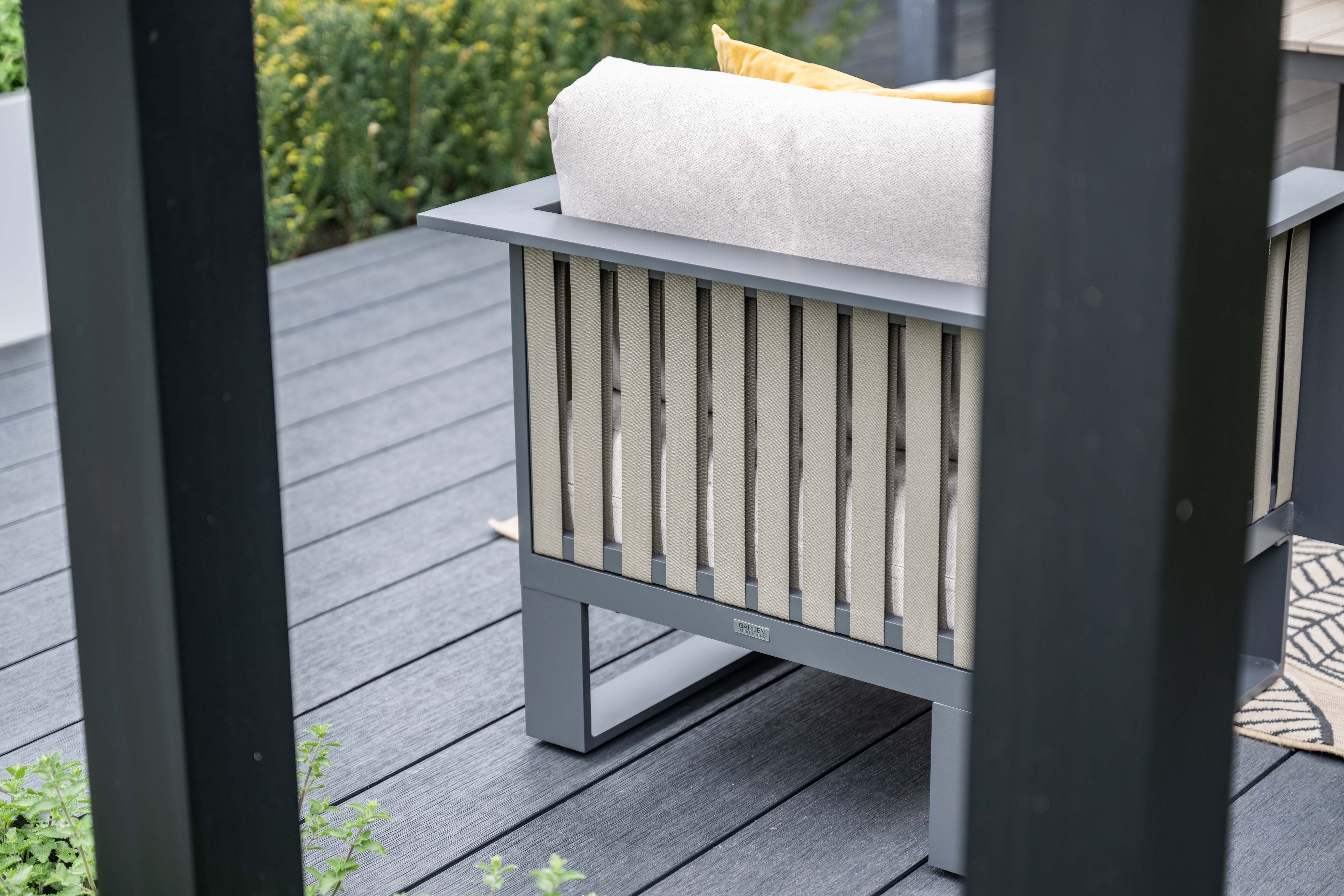 Bologna Modular Outdoor Corner Sofa Set - Adjustable Table & 2 Chair | Garden Impressions - Image 9