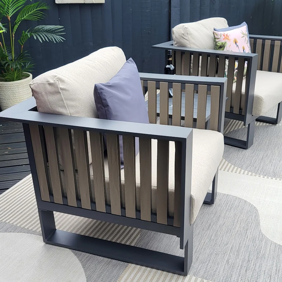 Bologna Outdoor Bistro Set With Ivy Side Table | Garden Impressions - Image 3