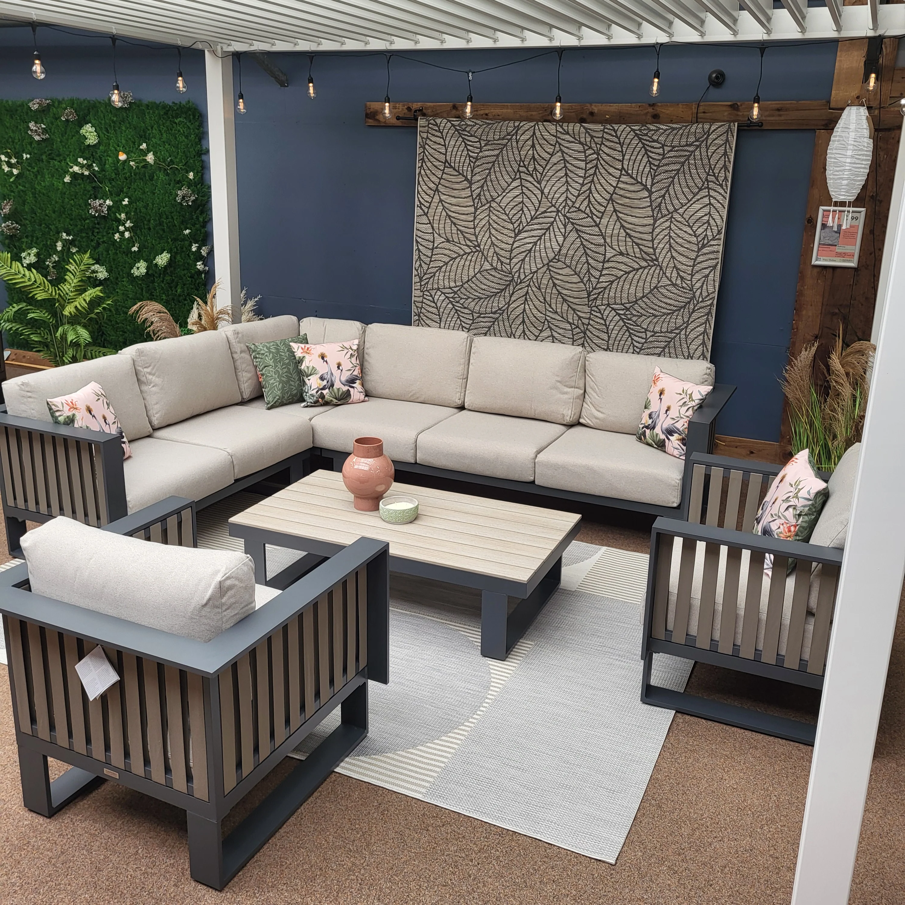 Bologna Outdoor Modular Corner Sofa with 2 Chairs | Garden Impressions