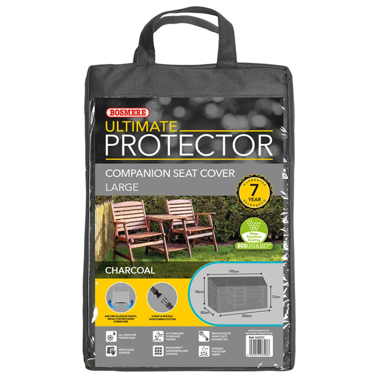 Bosmere Ultimate Protector Outdoor Furniture Cover For Companion Seats/ Bistro Sets 190cm x 80cm