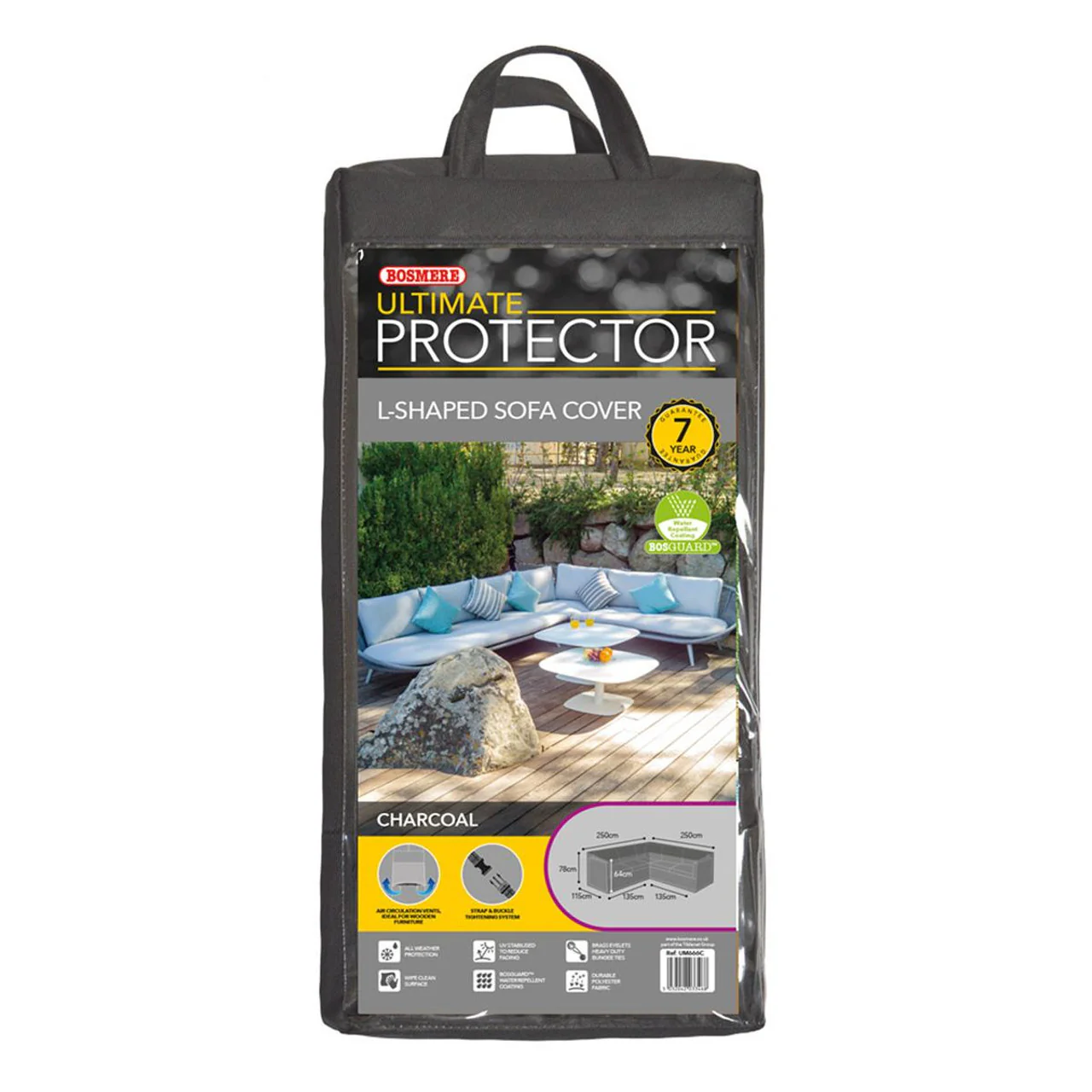 Bosmere Ultimate Protector Outdoor Furniture Cover For L Shaped Sofa 250cm x 250cm