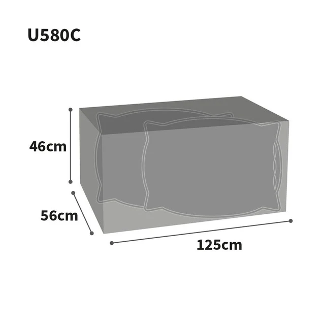 Bosmere Ultimate Protector Outdoor Furniture Cushion Storage Bag 125cm x D56cm x H46cm - Image 2