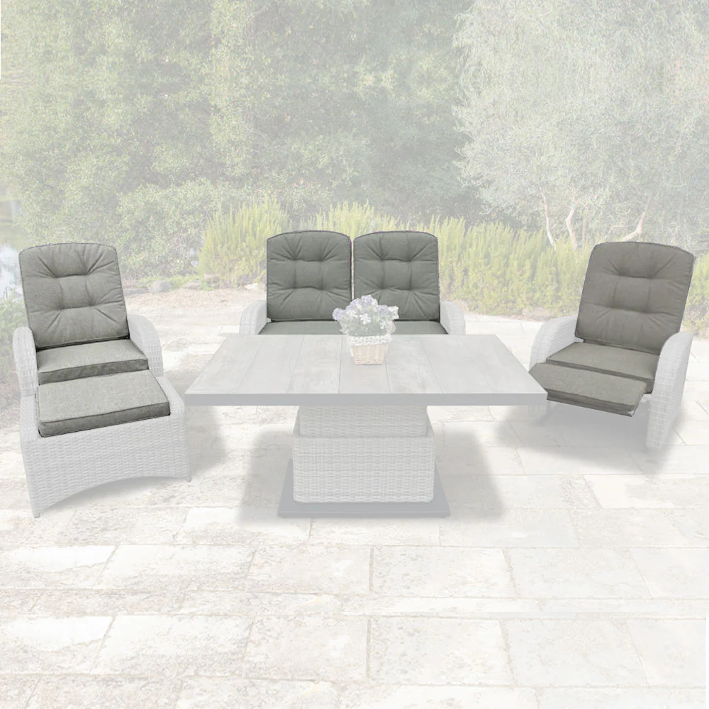 Bowness Lounge Set All Weather Replacement Cushions - Natural | Vila