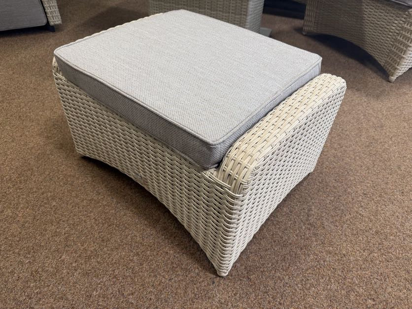Bowness Outdoor Ottoman in Natural | Vila - Image 3