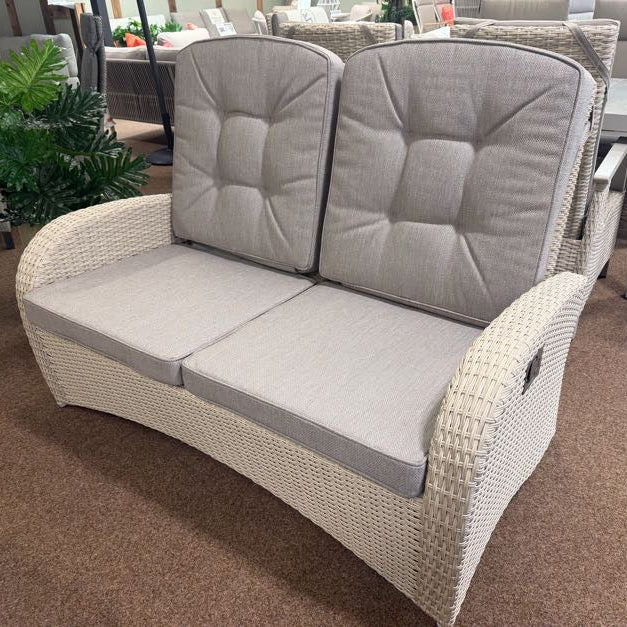 Bowness Outdoor Reclining 2 Seat Sofa in Natural | Vila - Image 4