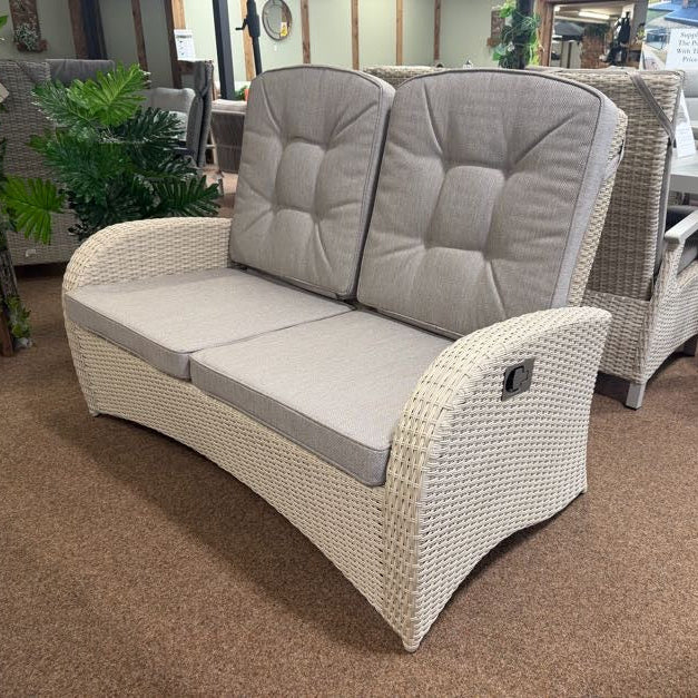 Bowness Outdoor Reclining 2 Seat Sofa in Natural | Vila - Image 6