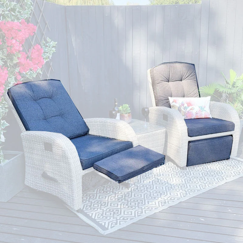 Bowness Rocking Chairs All Weather Replacement Cushions - Grey | Vila