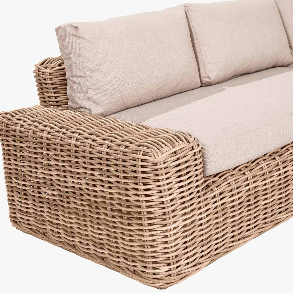 EX-DISPLAY Como Natural Antique Outdoor Corner Seating Set | Pacific Lifestyle - Image 6