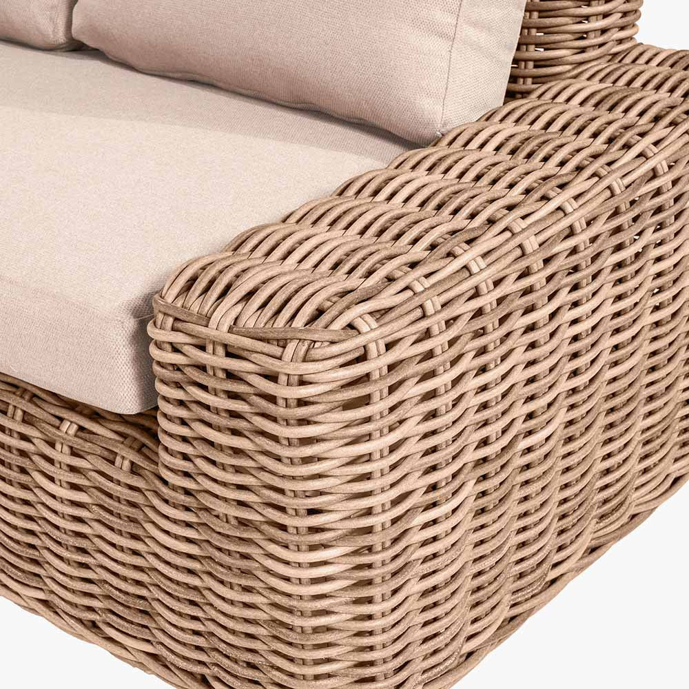 EX-DISPLAY Como Natural Antique Outdoor Corner Seating Set | Pacific Lifestyle - Image 8