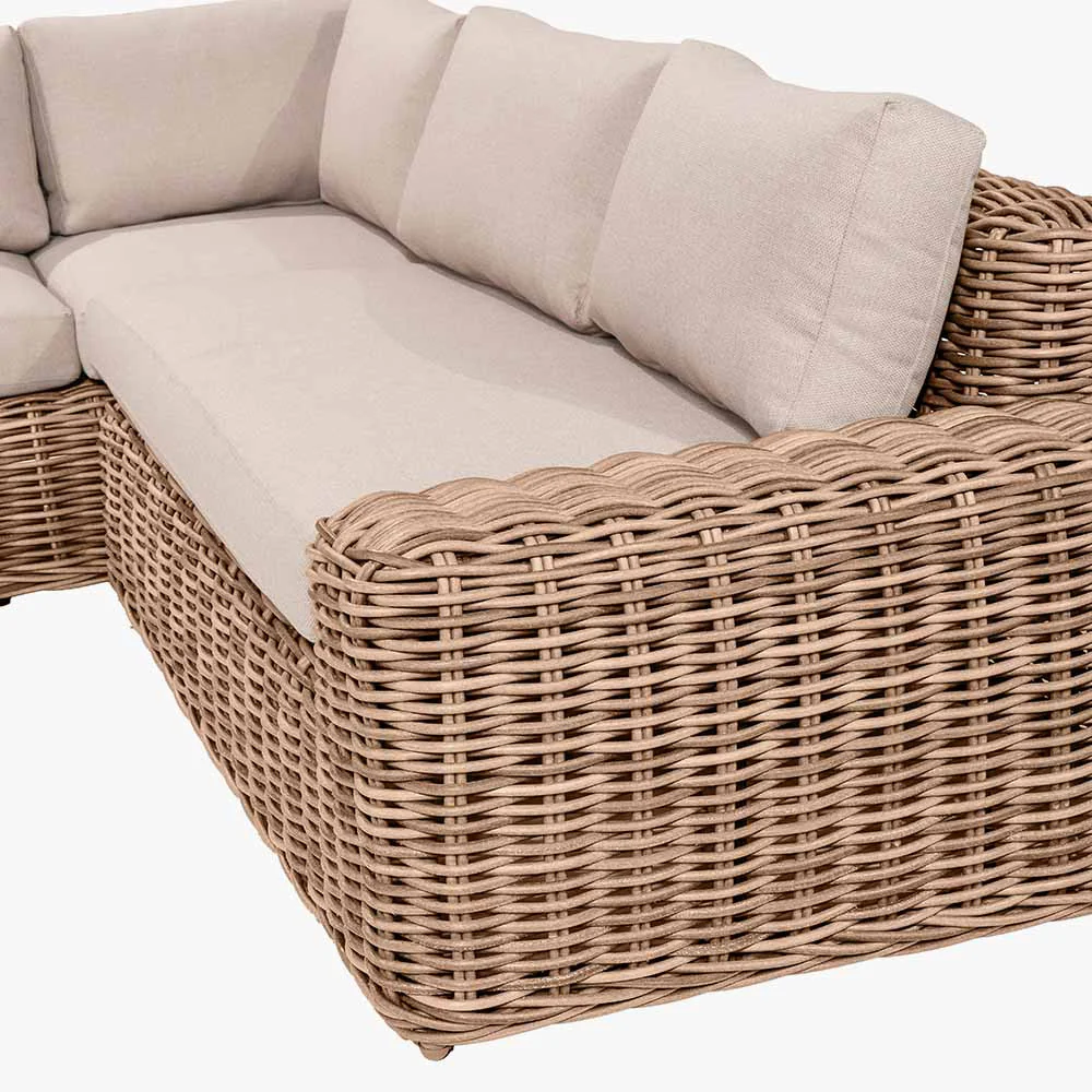 EX-DISPLAY Como Natural Antique Outdoor Corner Seating Set | Pacific Lifestyle - Image 9