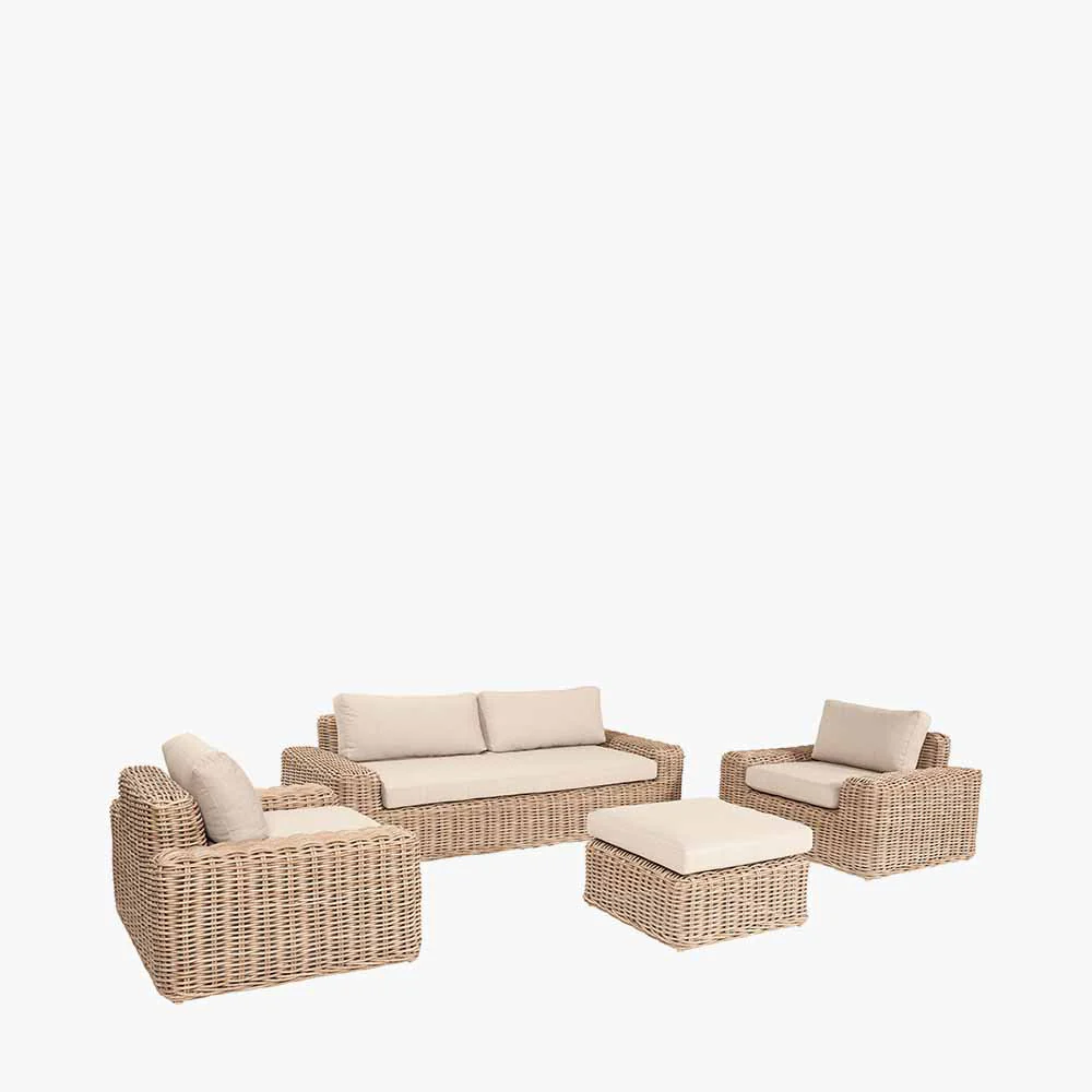 EX-DISPLAY - Como Natural Antique Outdoor Seating Set | Pacific Lifestyle - Image 3