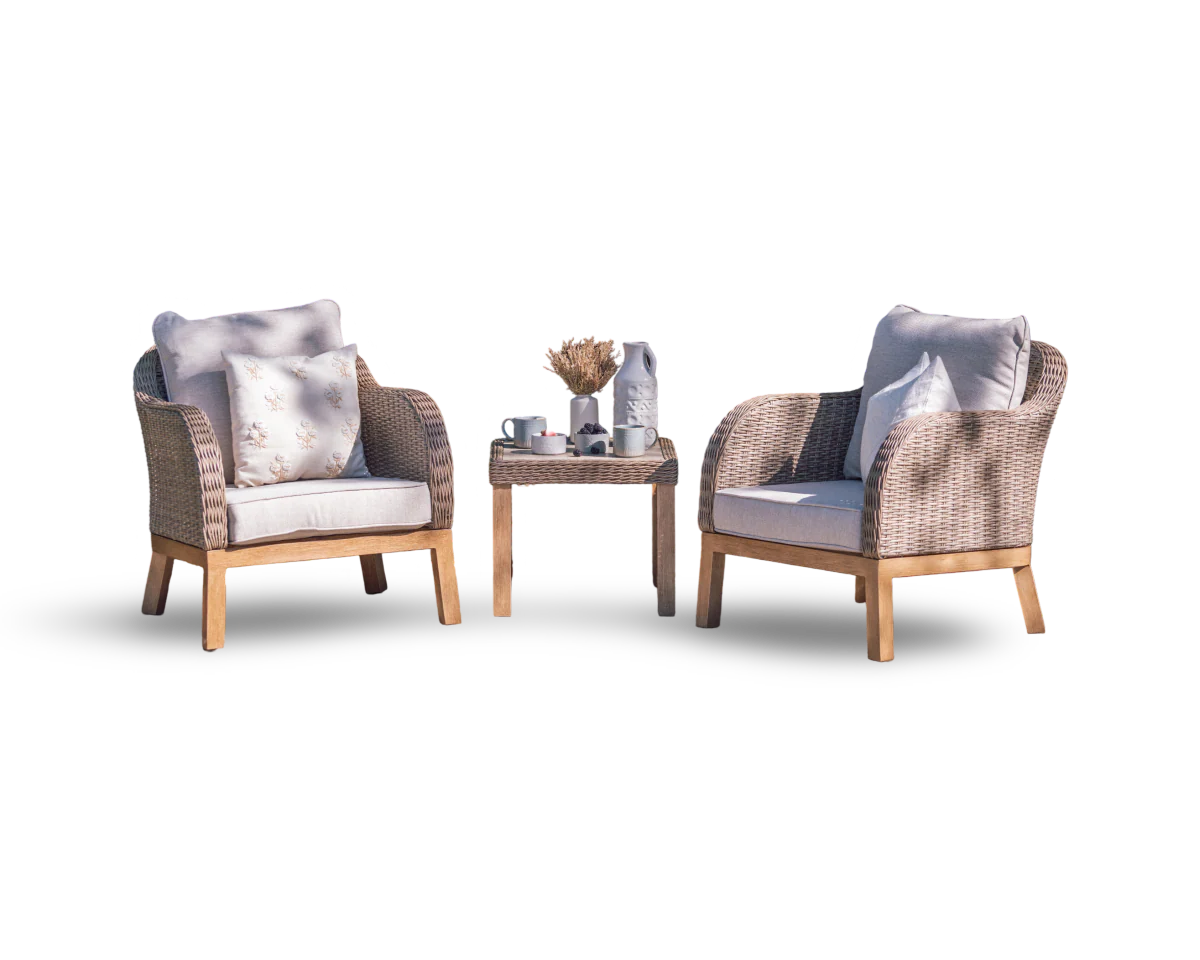 Coniston Bistro Set in Natural | Vila - Image 6