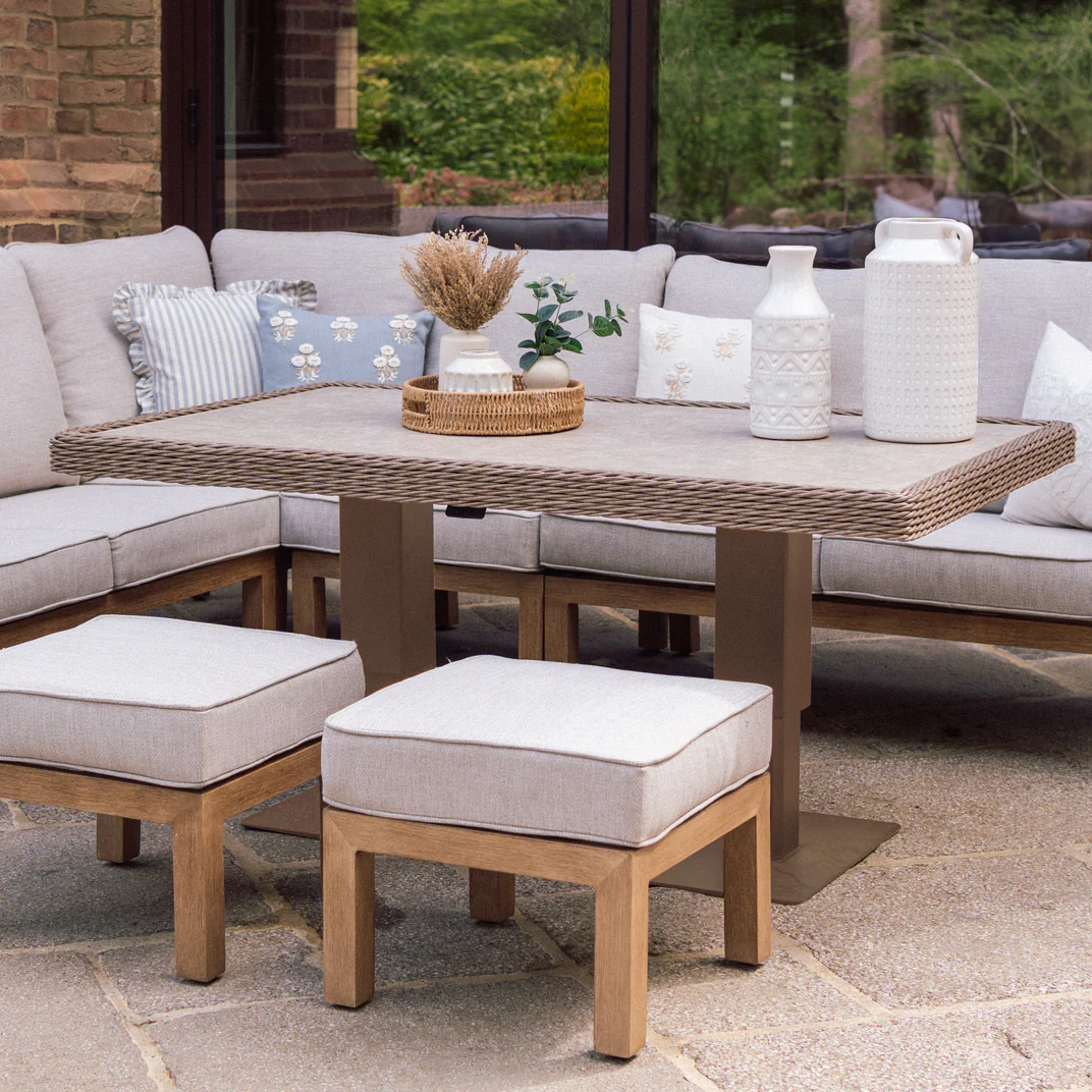 Coniston Corner Lounge Set in Natural | Vila - Image 3