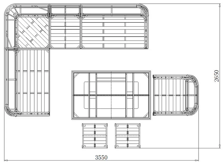 Coniston Corner Lounge Set in Grey | Vila - Image 5