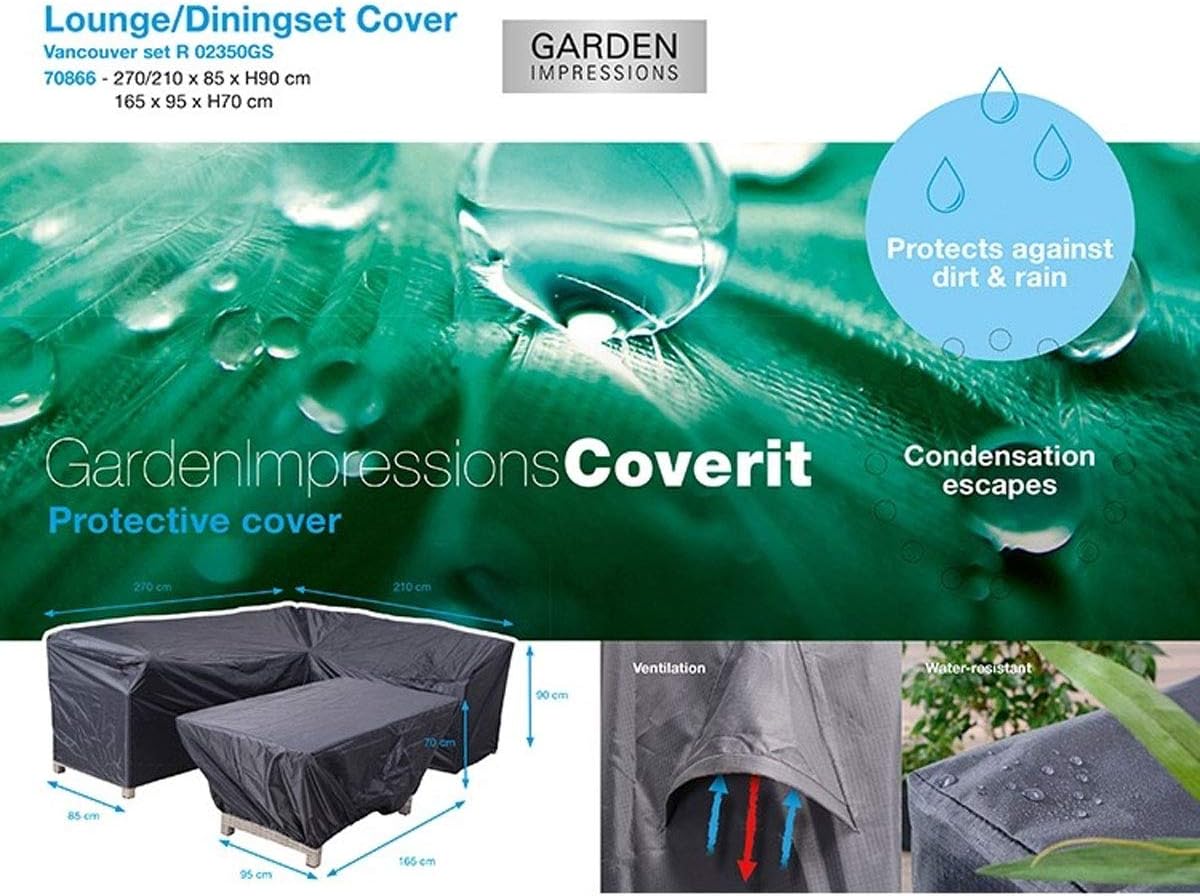 Coverit Lounge Set Cover L245cm x W190 x H85cm - Image 6