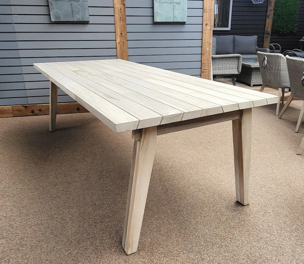 Derby Teak Outdoor Dining Table by 4 Seasons Outdoor - Image 3