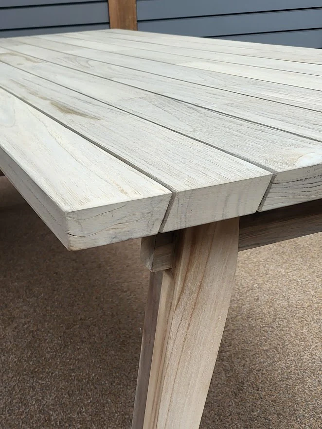 Derby Teak Outdoor Dining Table by 4 Seasons Outdoor - Image 5