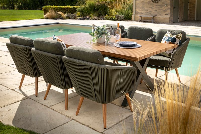 Eden Outdoor 6 Seat Dining Set | Hartman - Image 2