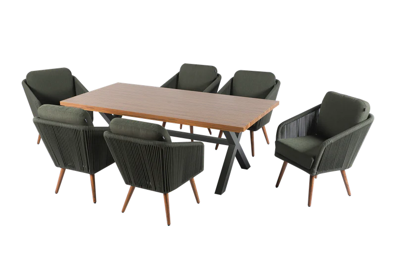 Eden Outdoor 6 Seat Dining Set | Hartman - Image 5