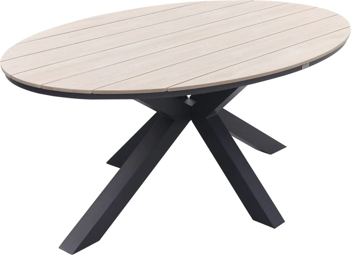 Edison 8 Seat with Linares Grey Dining Chairs Set | Garden Impressions - Image 3