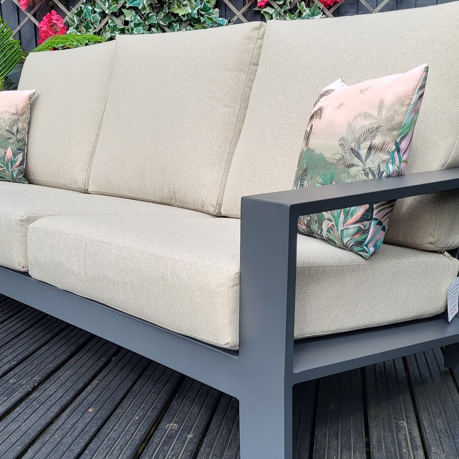 EX DISPLAY - Lincoln Outdoor 3 Seat Sofa | Garden Impressions - Image 3