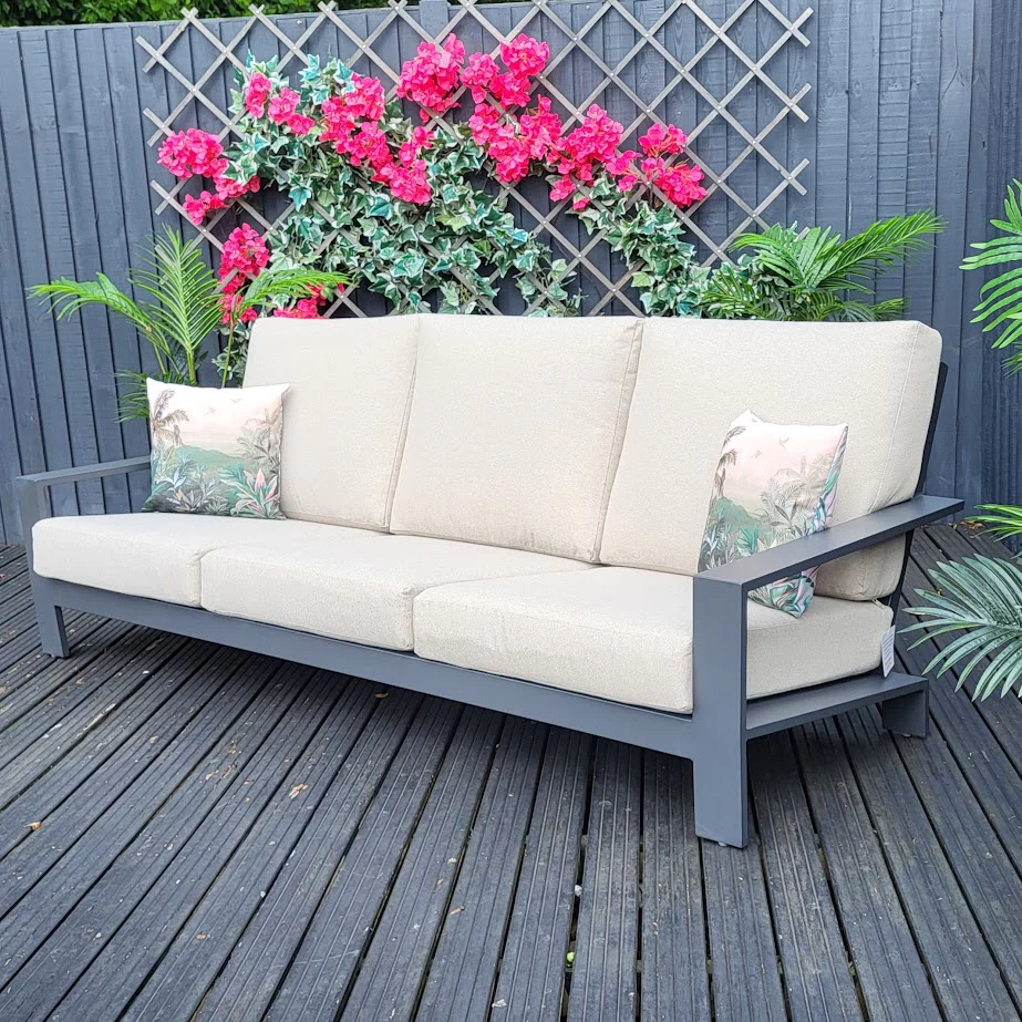 EX DISPLAY - Lincoln Outdoor 3 Seat Sofa | Garden Impressions - Image 4