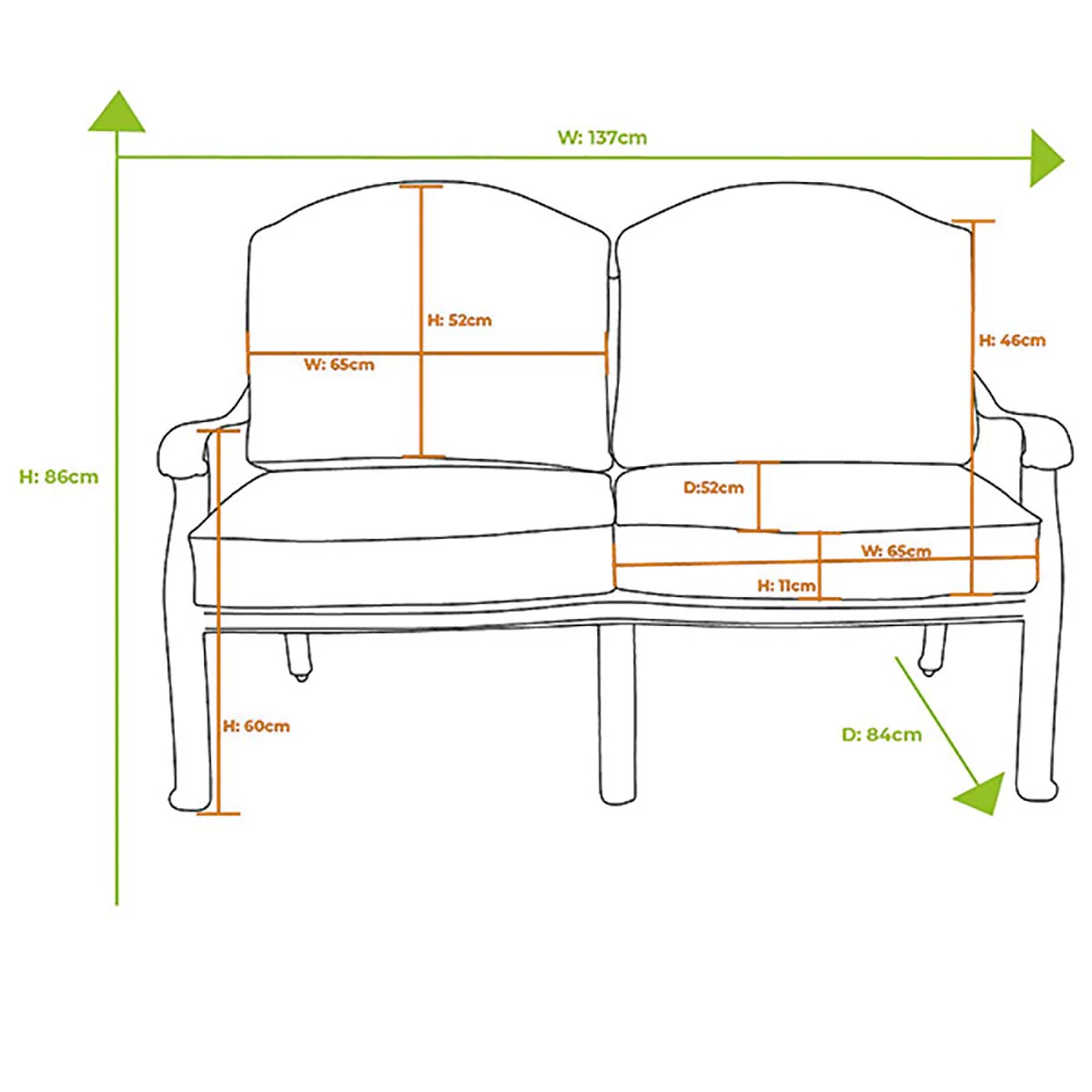 EX-DISPLAY Outdoor Lounge with Coffee Table in Cast Aluminium - Amalfi By Hartman - Image 12