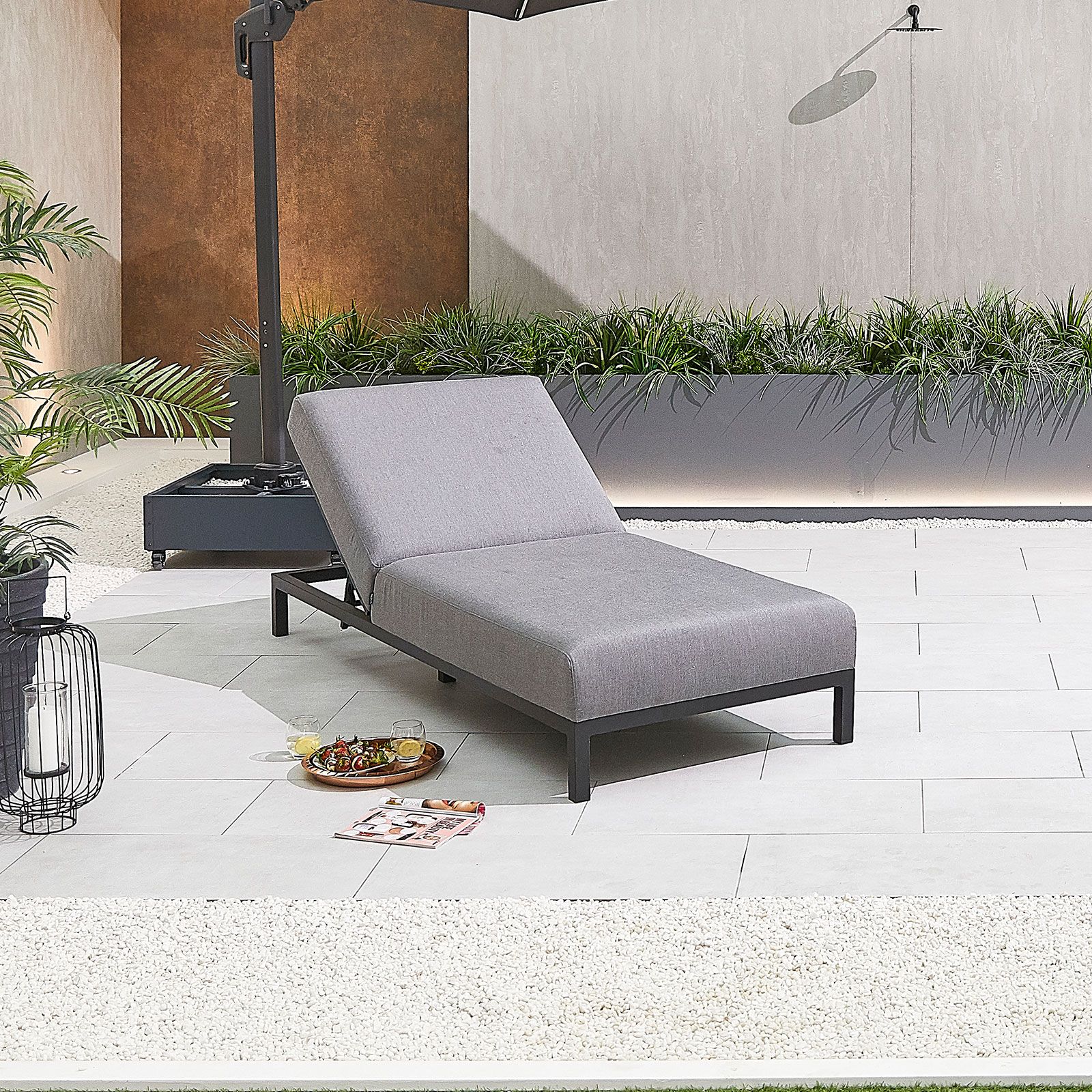EX-DISPLAY - Sunny Outdoor Fabric Sun Lounger by Nova - Image 6