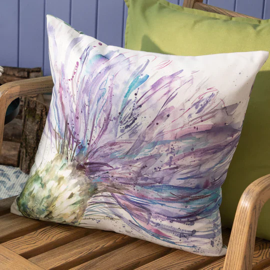 Expressive Thistle Outdoor Scatter Cushion - Image 6