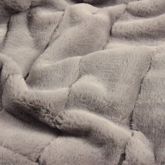 Garden Furniture Accessories - Empress Faux Fur Throw - Grey