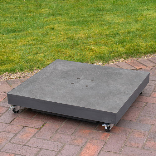 Glow Challenger T2 Cantilever Parasol - 3m Square Faded Black | Pacific Lifestyle - Image 9