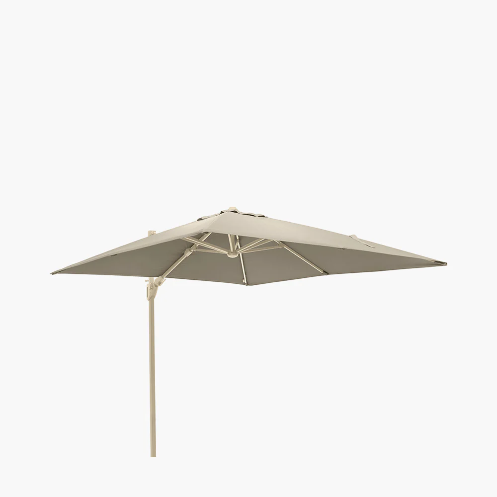 Glow Challenger T2 Cantilever Parasol - 3m Square Sandstone / Champagne | Pacific Lifestyle - Image 10