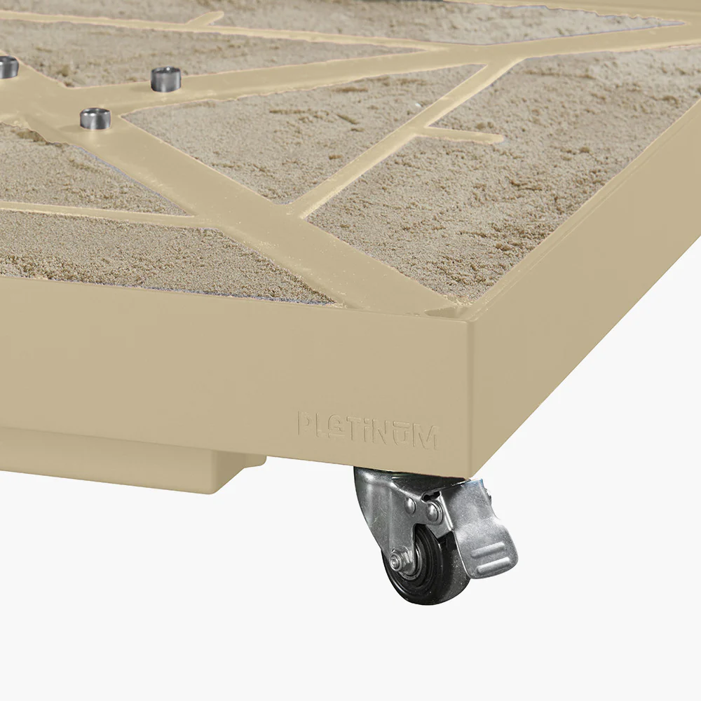 Glow Challenger T2 Cantilever Parasol - 3m Square Sandstone / Champagne | Pacific Lifestyle - Image 14