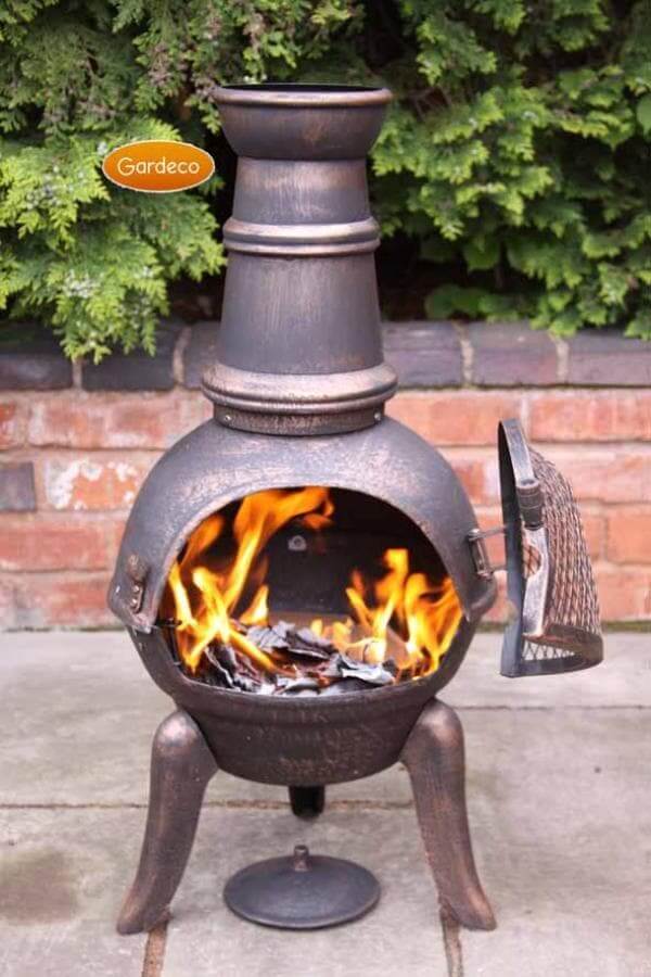 Granada Cast Iron Chimenea - 90cm High - Image 2