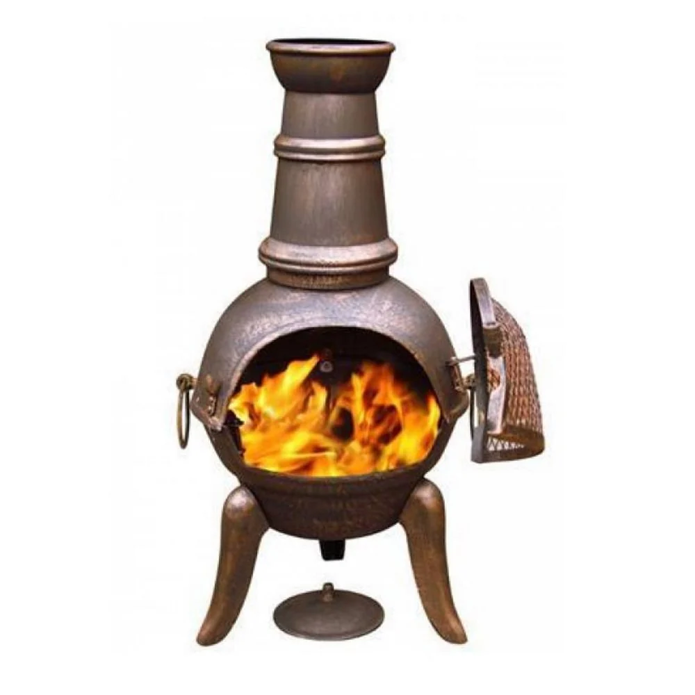 Granada Cast Iron Chimenea - 90cm High - Image 3