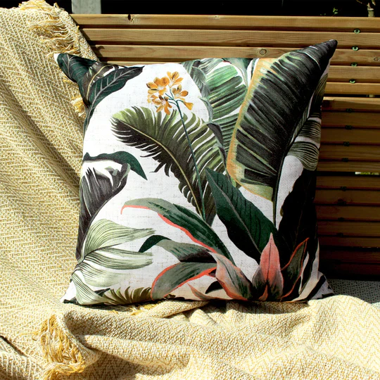 Hawaii Outdoor Scatter Cushion - Bottle Green - Image 3