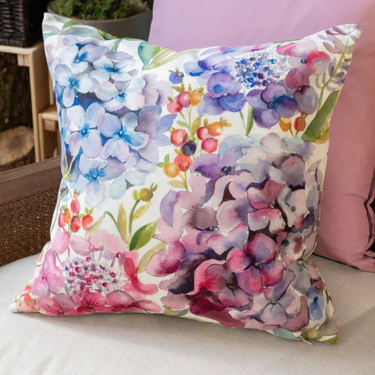 Hydrangea Outdoor Scatter Cushion - Image 5