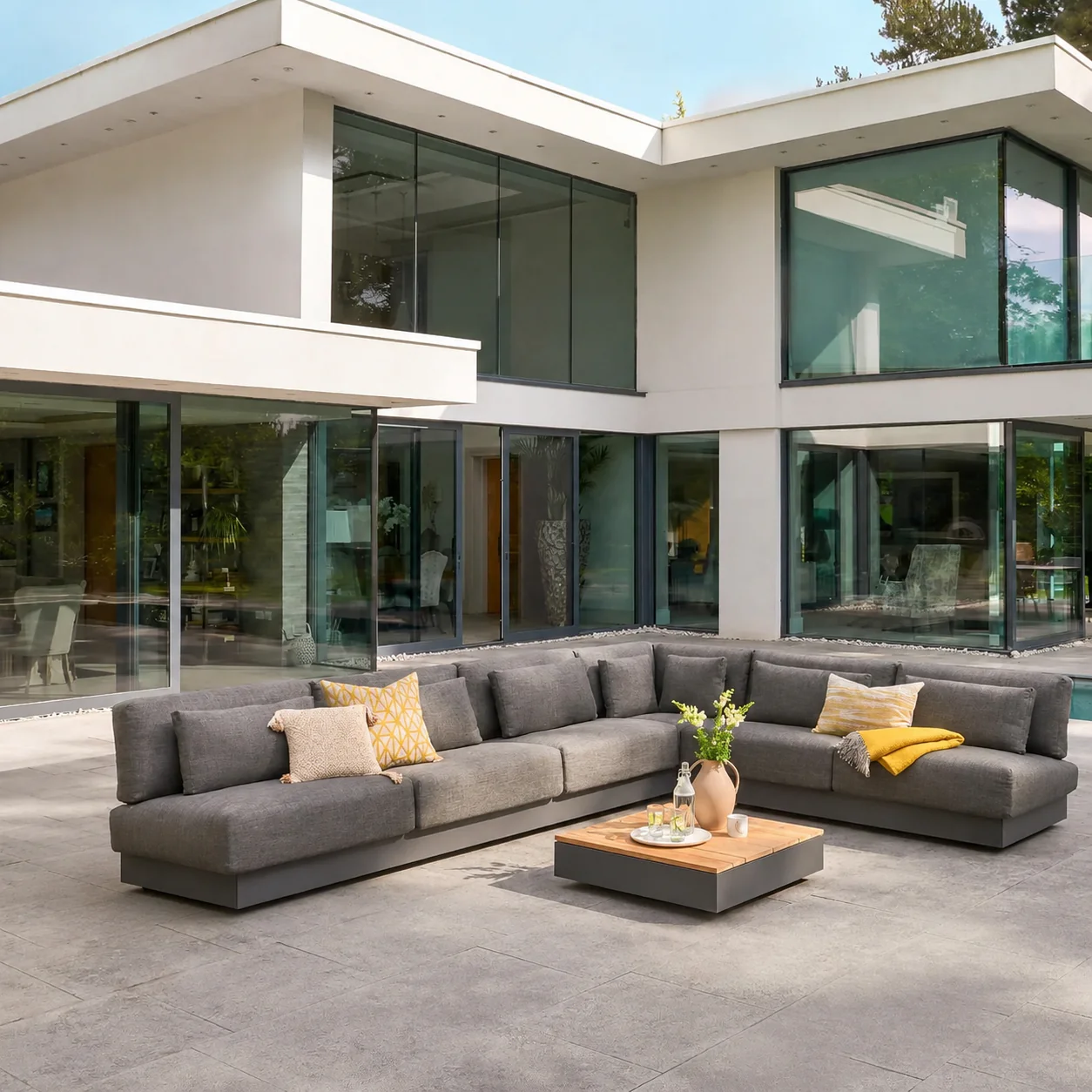 Ibiza Corner Sofa Set by 4 Seasons Outdoor