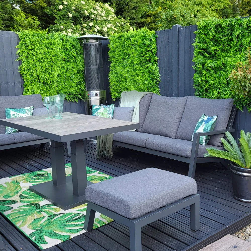 Sofa Set with Adjustable Table with Ottoman - Triton By Vila - Image 4
