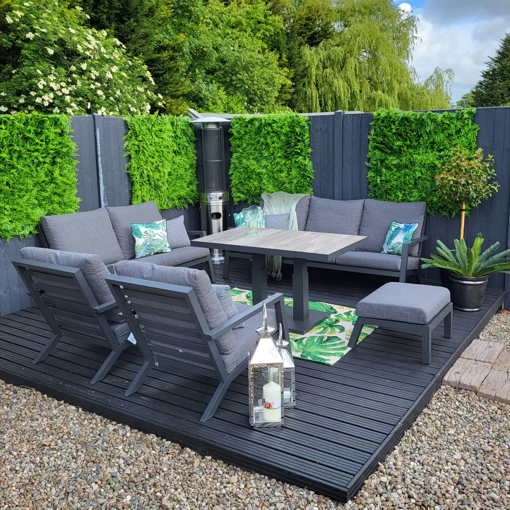 Sofa Set with Adjustable Table with Ottoman - Triton By Vila - Image 7