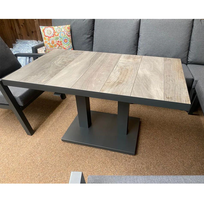 Rectangular Adjustable Table 140cm in Grey - Triton / Kendal By Vila - Image 3