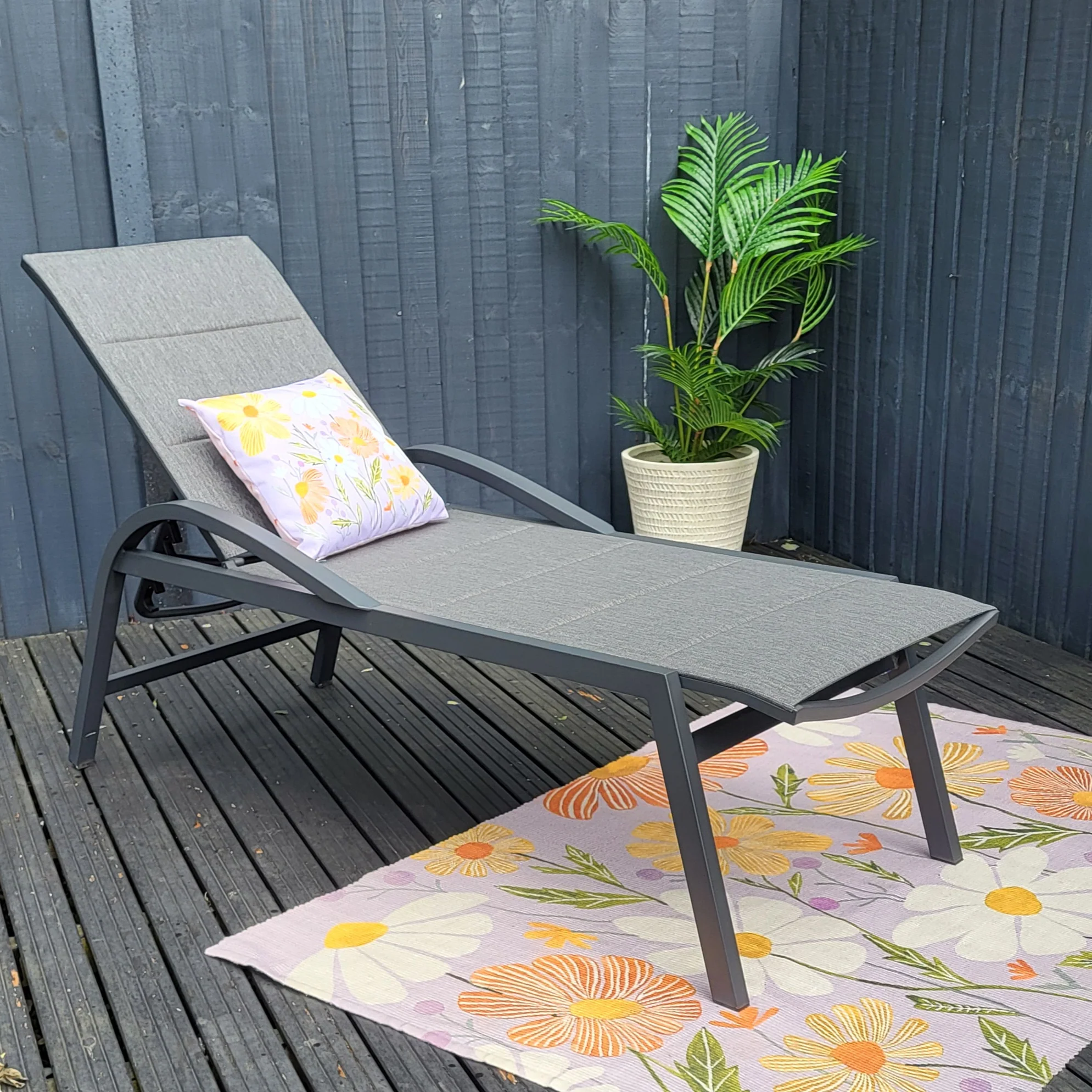 2 x Triton Reclining Sun loungers | Vila - Image 3