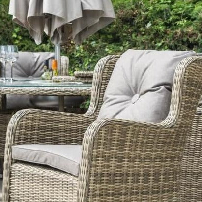 Outdoor Round Dining 8 Seat in Natural - Seville By Katie Blake - Image 4