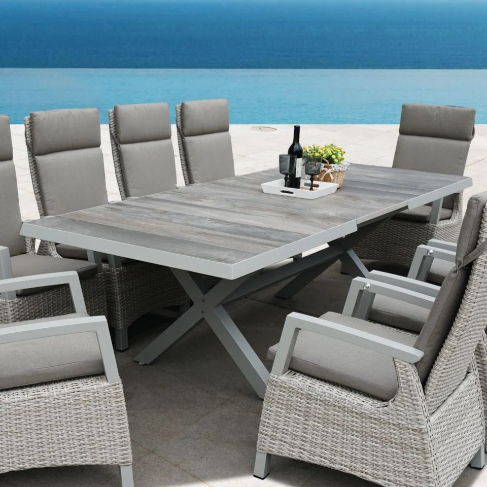 Kendal Large Extending Dining Table in Natural | Vila - Image 2