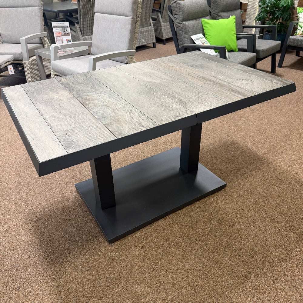 Kendal/Triton Height Adjustable Extending Table in Grey | Vila - Image 3